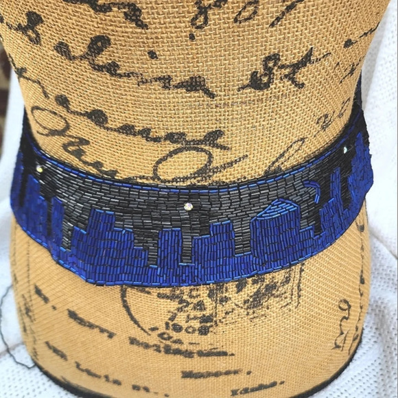 Vintage‎ Beaded Skyline belt S/ M